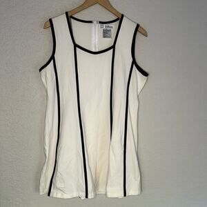 Wilson White and Black Sleeveless Dress